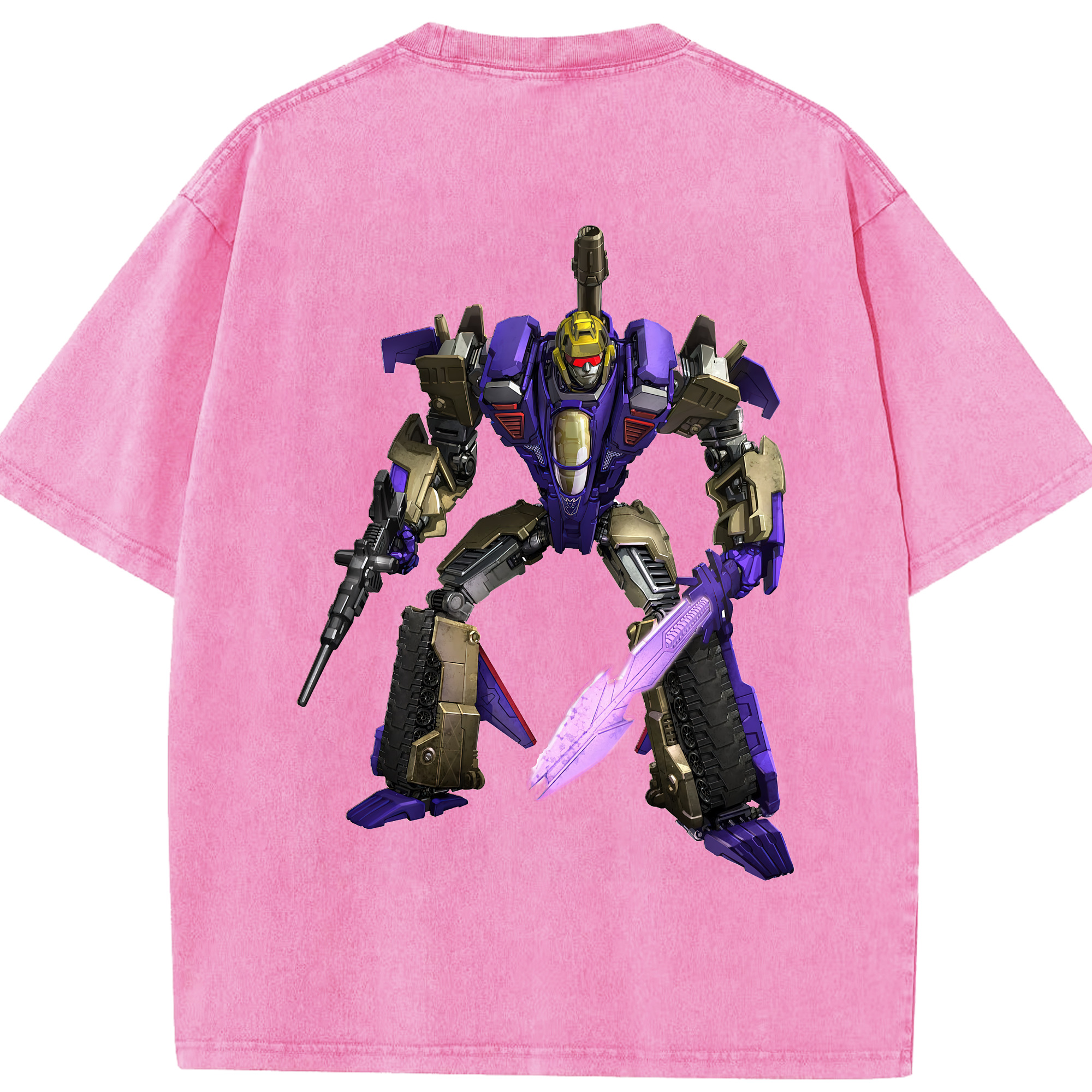 （画像用） Transformers トランスフォーマー 綿100% ヴィンテージ風 半袖Tシャツ（背面プリント）